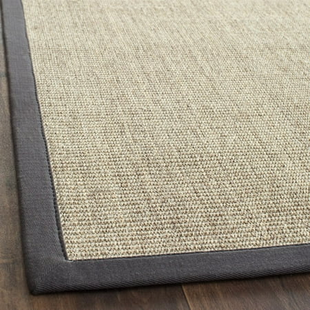 SAFAVIEH Natural Fiber Forrester Border Sisal Runner Rug  Marble/Grey  2 6  x 20 Natural Fiber Rug Collection. Soft Sisal & Jute Area Rugs. The Natural Fiber Collection features a wonderful assortment of soft sisal area rugs as well as many other sustainable-fiber floor coverings for the home or office. Think coastal living and casual beach house style with rugs so classic they’ll even work in the city. Safavieh’s natural fiber rugs are soft underfoot  textural  natural in color and woven of sustainably-harvested sisal and sea grass  or biodegradable jute. Available in a wide choice of natural and designer colors  and sizes to fit any room  including hallway runners.