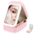 thumbnail image 4 of IBASETOY  Small Travel Makeup Bag with LED Mirror and Multi-Functional Design, 4 of 8