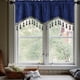 thumbnail image 2 of Cortina de gasa con flecos de color azul sólido, cortinas de ventana con flecos elegantes, 2 of 6