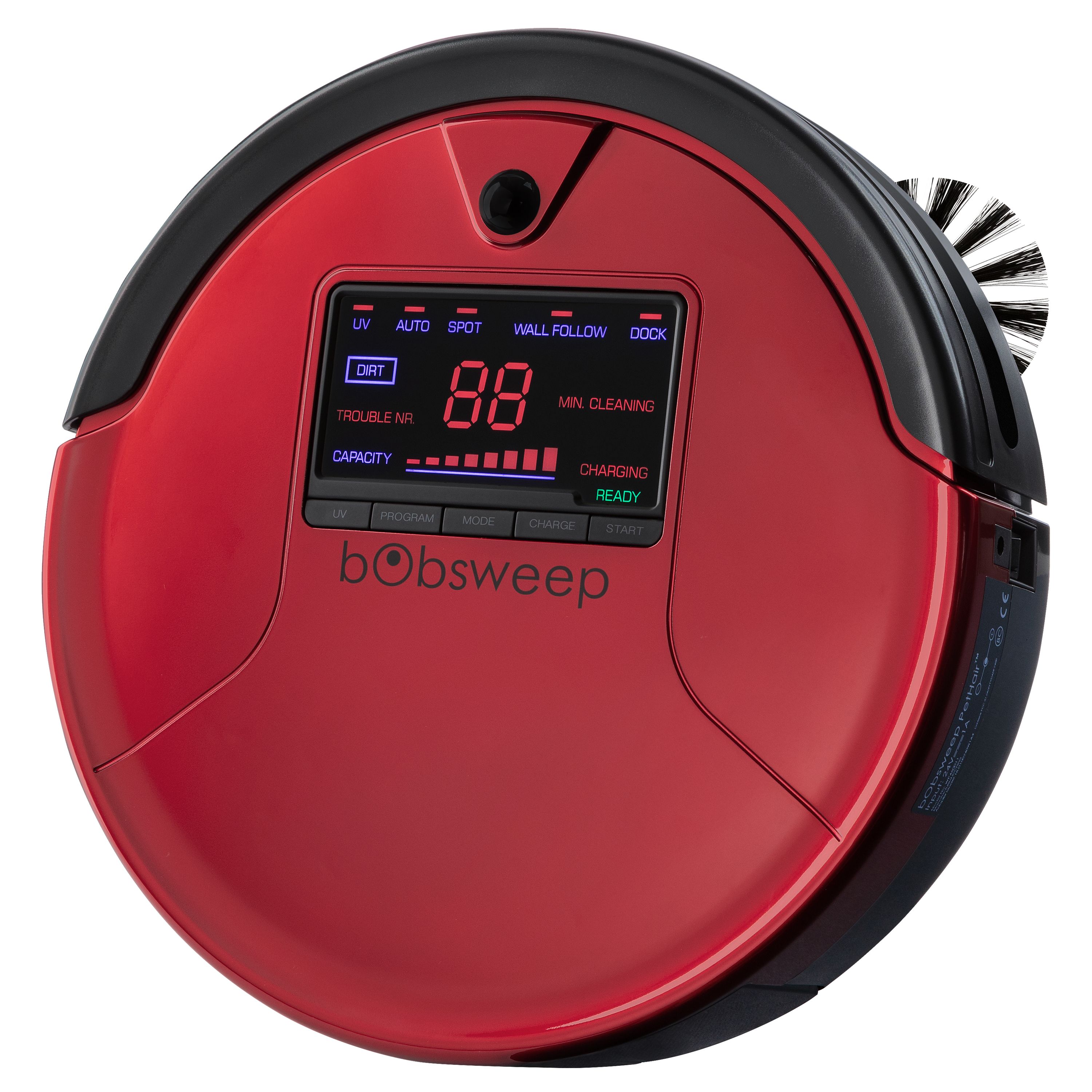 Bobsweep Pet Hair Robotic Vacuum Cleaner and Mop, Rouge - image 2 of 9