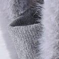thumbnail image 6 of FADAACAI Fur Hat,Hood Ski Over Windproof Plush Hood Fuzzy Ski Winter Adjustable Women Men,Winter Hats for Women,Trapper Hat for Women Gray One Size Clearance！, 6 of 9