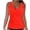 Orange, variant on Zuesphe Trendy Swimsuit, Tankini Tops for Women Swimwear - Tummy Control Bathing Suit V Bar Padded Adjustable Strap Swimsuit Ruched Swim Tank Top Only No Bottom, Modest Tank Top Swim Dress