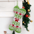 thumbnail image 3 of Knitted Dog Christmas Stockings for Pets Embroidery Extra Large Ornament Decorations for Family Holiday Season Decor Christmas Bags-Christmas Parent-Child Cute Bone Fishbone (4 Pack), 3 of 6
