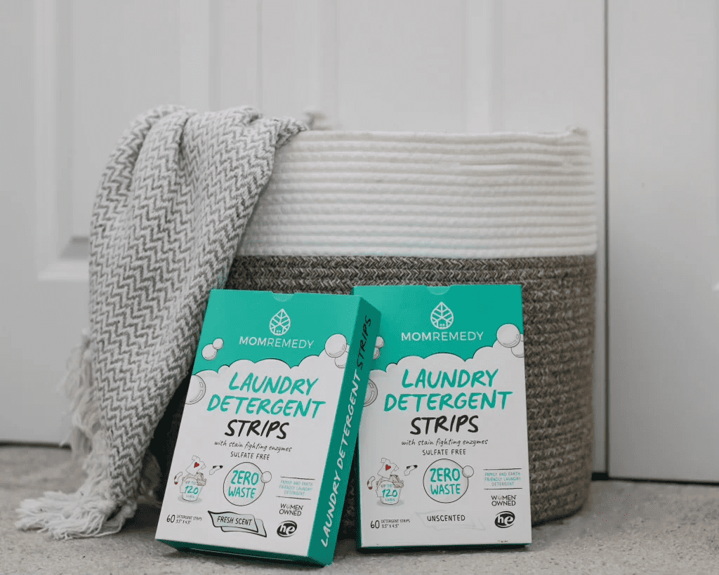 MomRemedy Zero Waste Laundry Detergent Sheets, Unscented, 60 Count