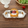 thumbnail image 5 of Metal Tray For Dessert Presentation Holder Or Kitchen Counter Decoration Elegant Snacks Platter, 5 of 10