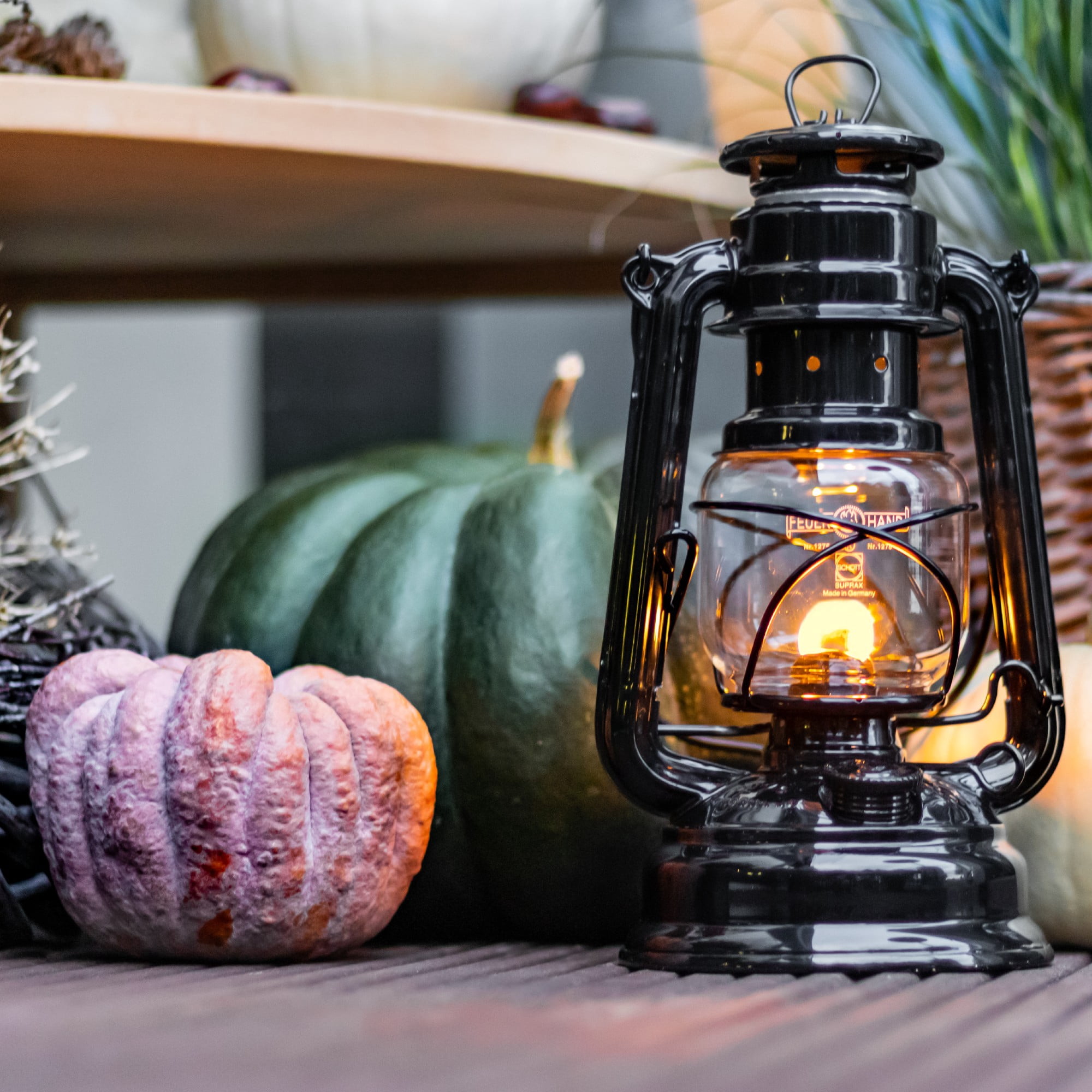 Feuerhand Galvanized Lantern - Classic Black