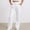 White, variant on Trendfront Girls Cargo Pants Elastic Waist Drawstring Sweatpants Comfortable Utility Style Performance Kids Long Trousers Age 3-14Y