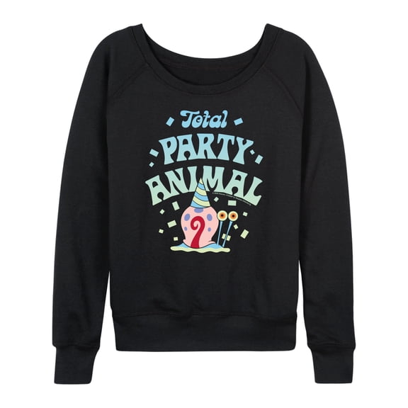 Spongebob Squarepants - Total Party Animal - Women's French Terry Long Sleeve Shirt