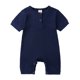 thumbnail image 1 of Pelele de verano para bebé recién nacido, ropa de bebé de Color sólido, peleles de niña, Pelele de algodón de manga corta con cuello redondo para niños de 0 a 24 meses Tan Jianjun unisex, 1 of 2