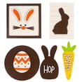 thumbnail image 3 of Abbracc 8Pcs Cute Easter Bunny Egg Kit Rabbit Ornament DIY Gifts Welcome Signs Accessory C, 3 of 9