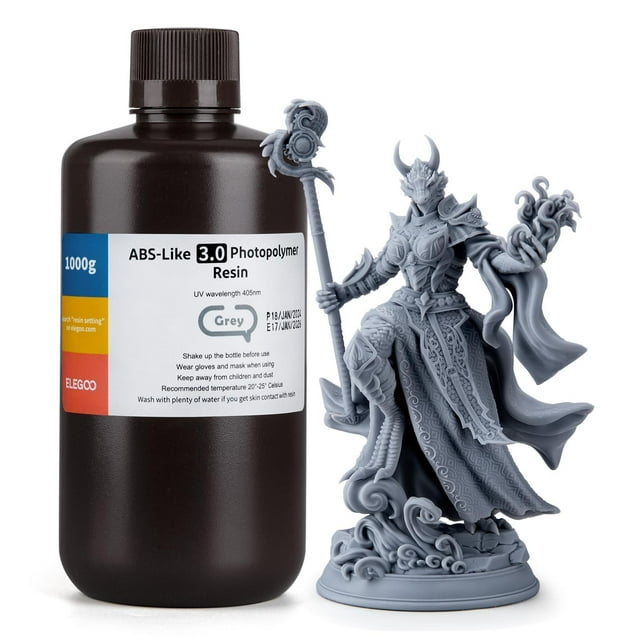 Impresora 3D de resina ELEGOO tipo ABS 3.0 1000g para Marte Saturno