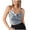 Grey, variant on Tank Tops For Women Fashion Leopard Satin Bandage Shirt Sleeveless Camisole Tank Tops Trend Khaki Tee