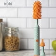 thumbnail image 7 of KinderSense Büki Electric Baby Bottle Cleaning Brush Set - Rechargeable Electric Bottle Brush (Green/Orange), 7 of 7