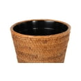 thumbnail image 2 of KOUBOO La Jolla Rattan Plastic Insert, Honey-Brown Waste Basket, 2 of 2