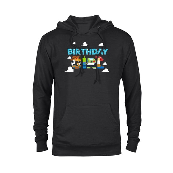 Disney and Pixar’s Toy Story Clouds Birthday Girl - Pullover Hoodie for Adults - Customized-Black