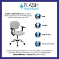thumbnail image 2 of Scranton & Co Mid-Back Mesh Task Office Chair with Arms in White, 2 of 6