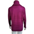 thumbnail image 5 of HOWPAY Cozy Sweaters for Women Casual Relaxed Fit Basic Solid Color Turtleneck Long Sleeve Stretch Pullover Jumper Top Comfortable Soft Fall Clothes Purple XXL, 5 of 5