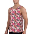 thumbnail image 2 of Daiia Hearts for Valentines day Printed Men's Quick Dry Fit Muscle Tank Top Slim-Fit Tank Workout Tank Top Lightweight Sports Tank Top-XX-Large, 2 of 7