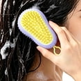 thumbnail image 4 of Head Massager Head Cleaner Scalp Massage Comb,Hair Scalp Scrubber Massager Brush,Head Exfoliator Shower Shampoo Comb,Shower Head Scrubber,Plastic Scalp Brush for Hair Growth & Dandruff Removal,Purple, 4 of 4