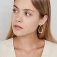 thumbnail image 2 of 14K Gold Plated Dangle Earrings for Women Long Teardrop Dangling Statement Trendy Earrings Jewelry for Birthday Party Gift, 2 of 6
