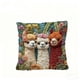 thumbnail image 2 of Funda de almohada con estampado plano 2D de un adorable burro dormilón, sin bordar, para decoración del hogar, de pelo corto., 2 of 9
