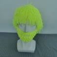 thumbnail image 6 of Abbraccia Knitted Hat Beard Hat Headgear Comfortable Winter Cold Cap Knit Bearded Hats Cap for Running Travel Skiing Cycling Hiking Yellow S, 6 of 9