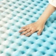 thumbnail image 4 of Best Price Mattress 3-inch Egg Crate Swirl Gel AeroBreeze Cooling Air Flow Memory Foam Topper, Queen, 4 of 10