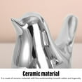 thumbnail image 4 of Ceramic Chubby Bird Figure Ornaments, Electroplated Ceramic Animal Figurines Modern Style Birds Decorative Desktop Display Animal Model Gift For Home Statue Decorative Crafts, 4 of 8