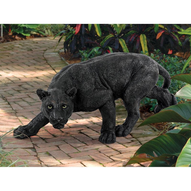 Design Toscano Shadowed Predator Black Panther Garden Statue by Design Toscano