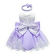 thumbnail image 3 of MesaSe Enfants Bébé Arc Filles Parti Dentelle Robe de Mariée Demoiselle d'Honneur Robes Princesse 0-24M, 3 of 5