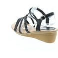 thumbnail image 3 of Forever Link Paramount-08 Women's Woven Beaded Floral Boho Wedge Sandal, 3 of 7