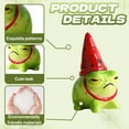 thumbnail image 5 of ICERUN 2Pcs Garden Statues,Red Hat Frog Sculpture Resin Animals,Bitter Melon Face Look Frog Garden Decor for Outside,Style3, 5 of 7