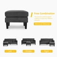 thumbnail image 5 of Magic Union Convertible Sectional Couch Sofa with Chaise, L-Shaped Sofa, Grey, 5 of 6