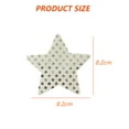 thumbnail image 2 of 7 Pares De Cubiertas Para Pezones Pétalos De Pecho De Lentejuelas De Estrella Cubiertas Para Pezones De Varios Colores Pastas De Satén Desechables - 8,2 CM, 2 of 5