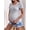 Gray, variant on Casual Ribbed Scoop Neck Short Sleeve Maternity Top