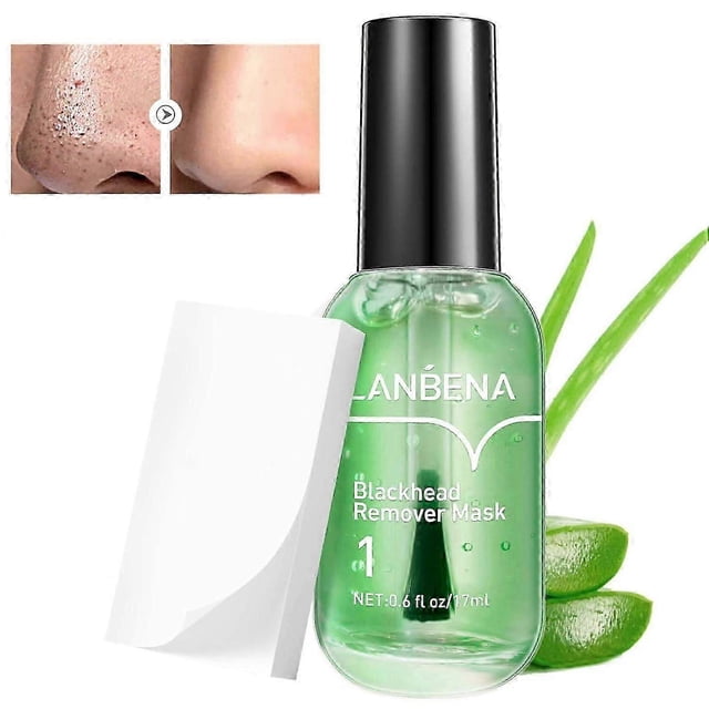 high qualityBlackhead Remover Serum With 100 Strips, Blackhead Remover Mask Peel Off Blackhead Mask 2 in 1 Green Tea Oil Blackhead Removal