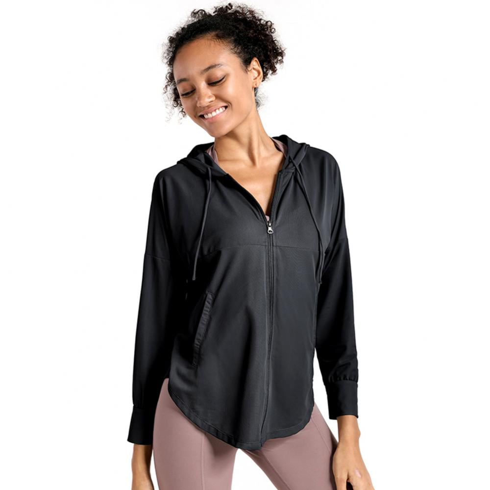 Hybryd Fit Womens Performance Slate Track Top for Functional Training 