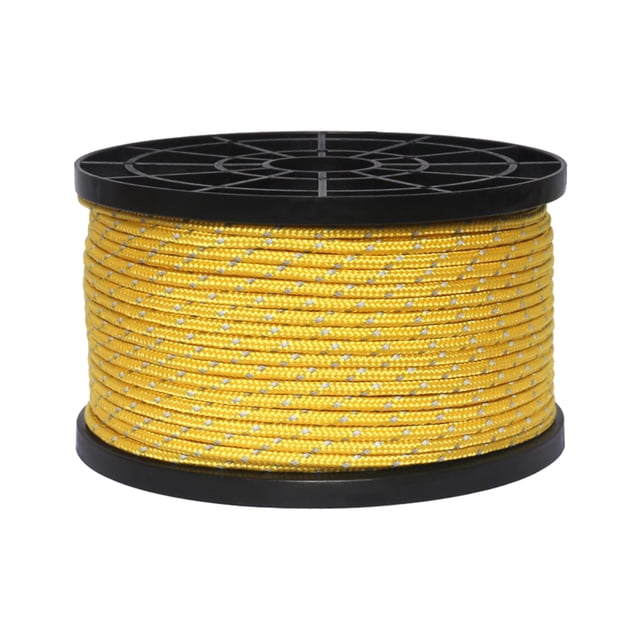 S SERENABLE 3mm Diameter, 50 Nylon Tent Rope, Outdoor Clothesline, The Dark Camping Rope for Yellow