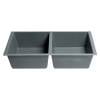 thumbnail image 5 of ALFI brand AB3420UM-T Titanium 34" Undermount Double Bowl Granite Composite Kitchen Sink, 5 of 9