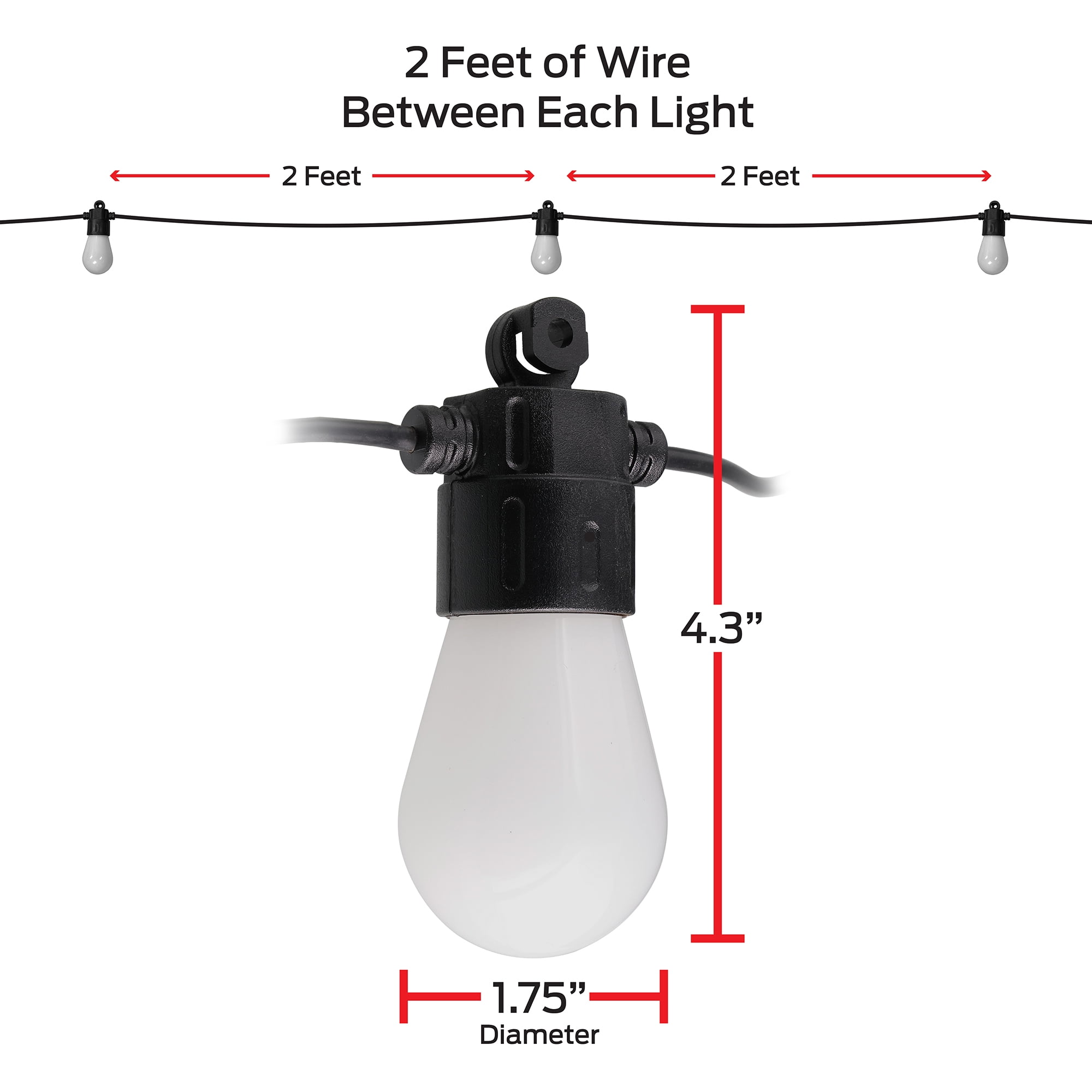 Monster Smart 24ft String Lights, Multicolor LED Lights for Outdoor Patio & Backyard, App & Voice Control