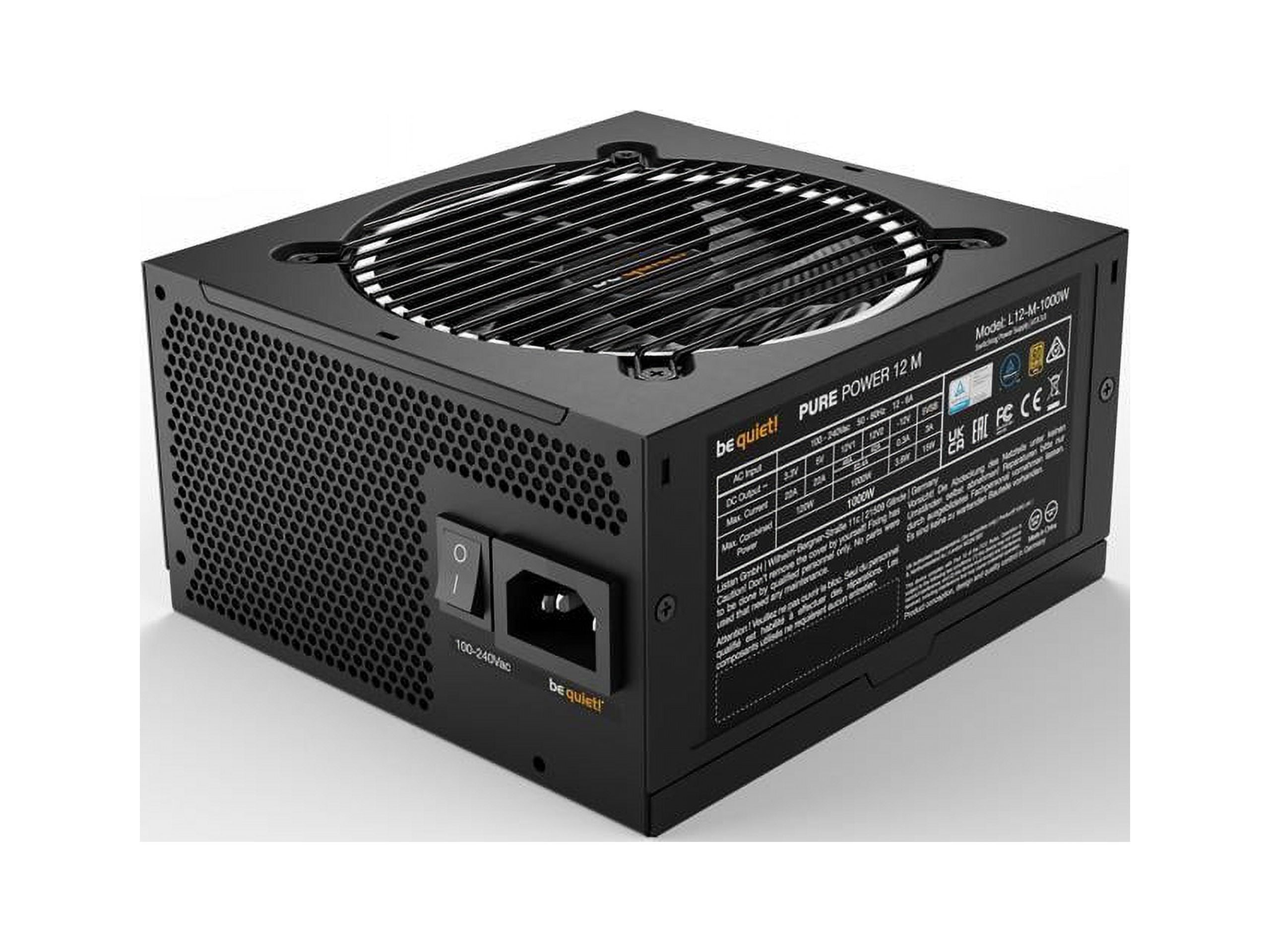 電源ユニット be quiet! PURE POWER 12 M 1000W 63d1138e-45b2-4deb-be56-