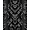 Black, Pattern 2, variant on ODIKA 2x3 Machine Washable Non-Slip Area Rug, Abstract Interlocking Lattice with Stylized Arrowhead and Monochrome Detailing High Traffic Rug, Black, 451448