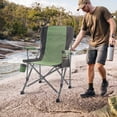 thumbnail image 4 of Andeworld Floding Camping Chair Oversized Heavy Duty Outdoor Patio Chair with Cup Holder and Storage Bag for Fishing,Camping(Green), 4 of 8
