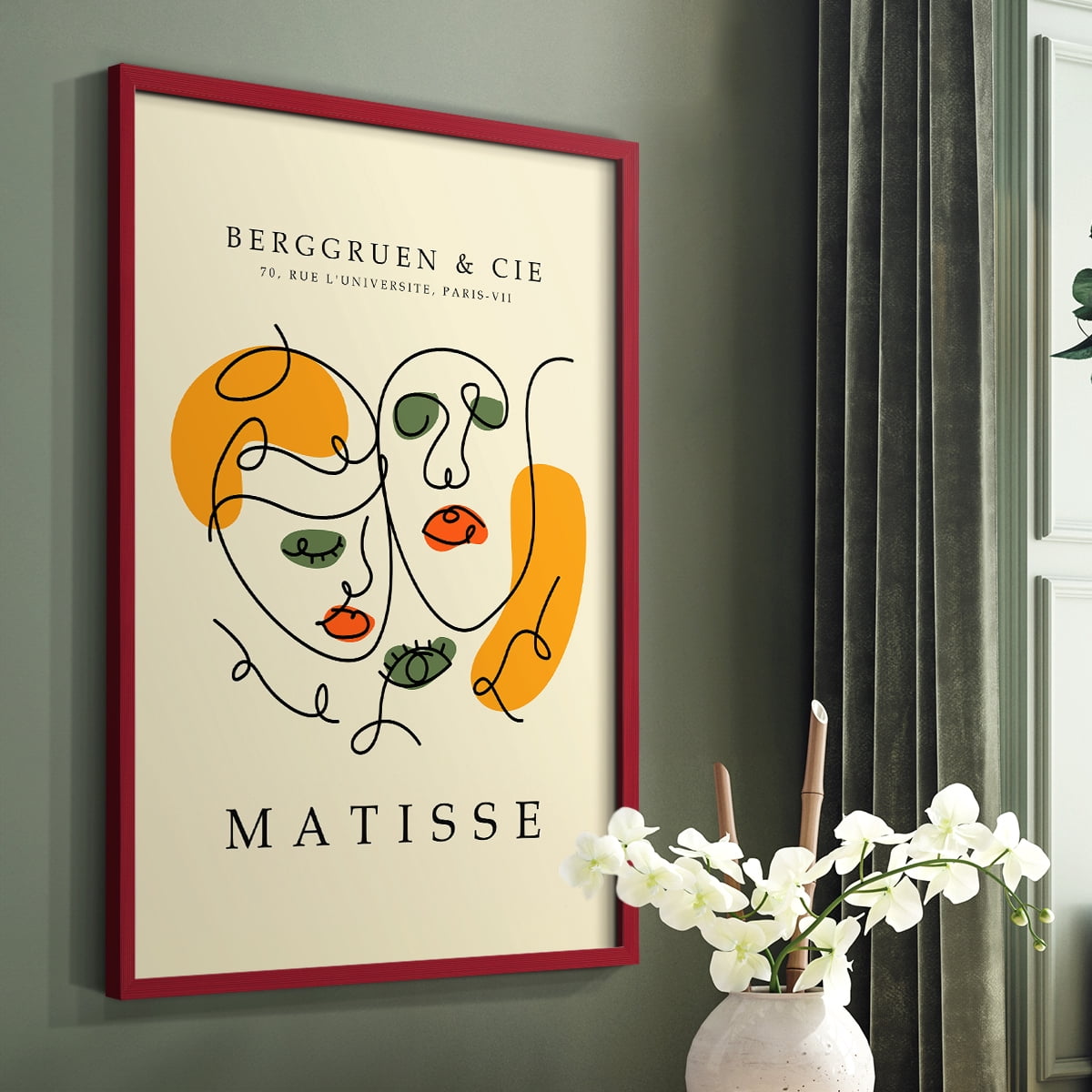 Matisse LXXX Framed Print - Solid Wood