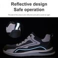 thumbnail image 4 of Sicherheitsschuhe Herren Leicht Anti-Smashing Bequem Dämpfung Atmungsaktiv Mode Stahlkappe Sportlich Sneakers EU 36-48, 4 of 9
