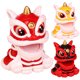 thumbnail image 2 of Año nuevo estilo chino danza del león figura león decoración de mesa para regalo rojo, 2 of 7