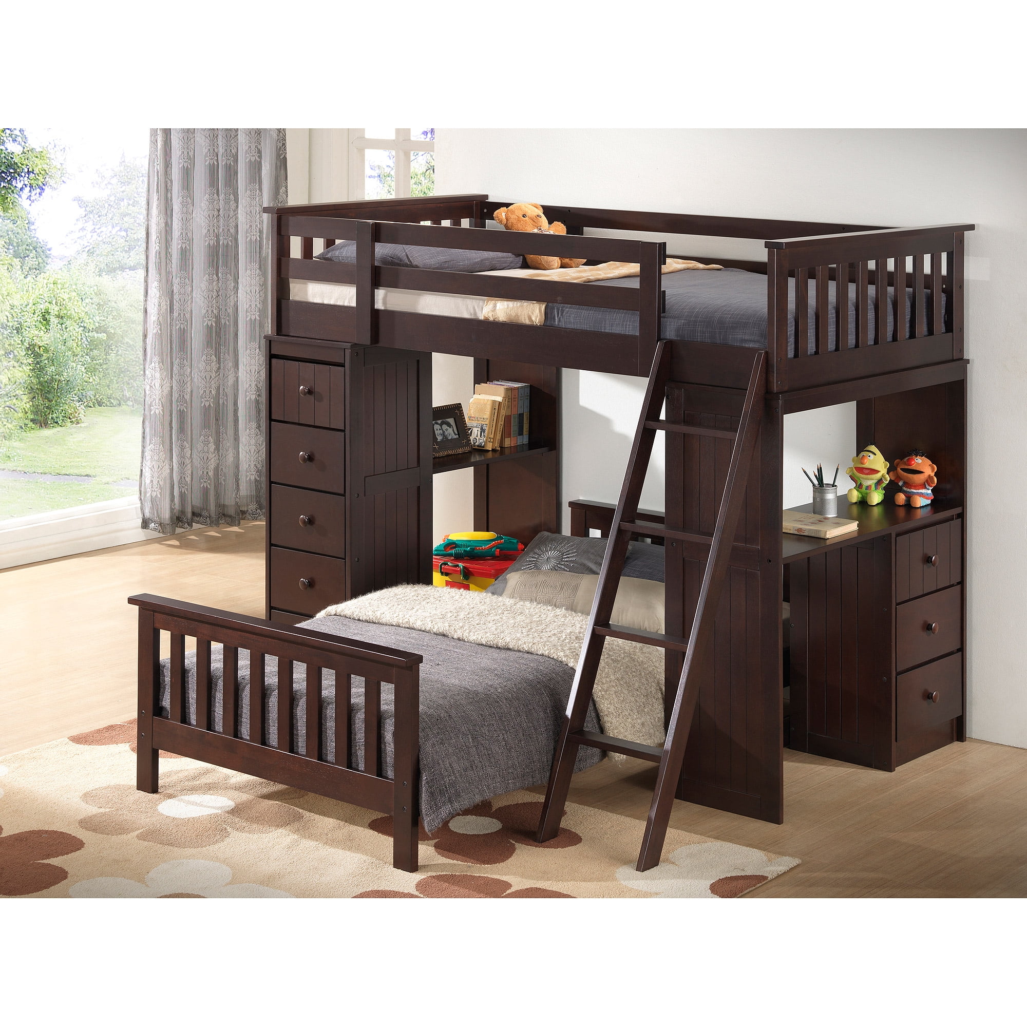 Broyhill Kids Marco Island Twin Loft Full Bed Collection Espresso Broyhill Kids Marco Island Twin Loft Full Bed Collection Espresso Box 4 Of 7 Com