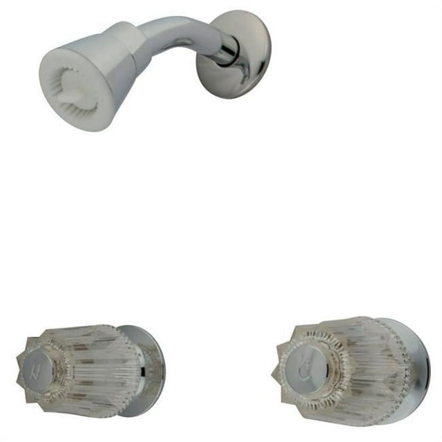 Kingston Brass KF114C 8 in. Twin Handle Center Tub & Shower Valve without Spout, Chrome