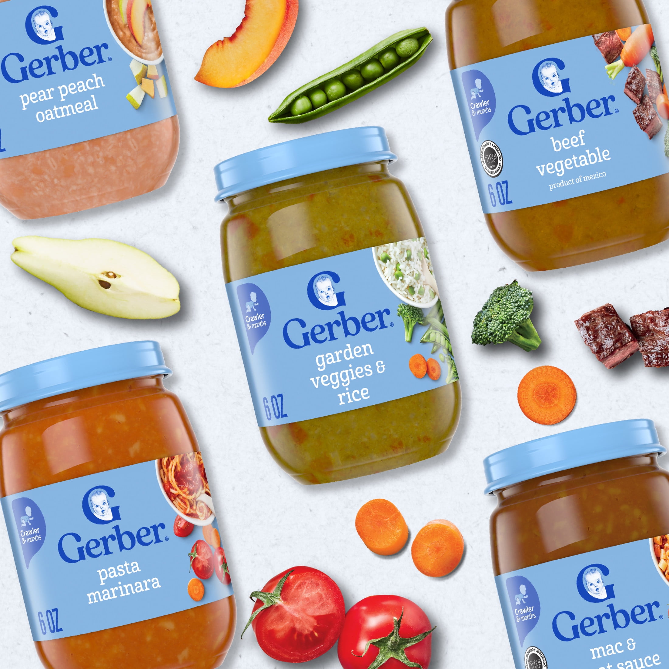 (12 pack) Gerber 3rd Foods Mealtime for Baby Baby Food, Beef Vegetable, 6 oz Jar