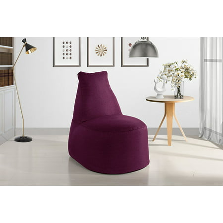 Divano Roma Large Linen Fabric Living Room Bean Bag Chair ...